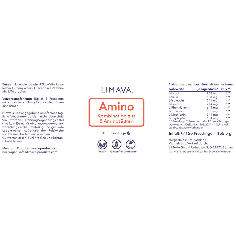 Amino (150 Presslinge) MHD: 12/25!