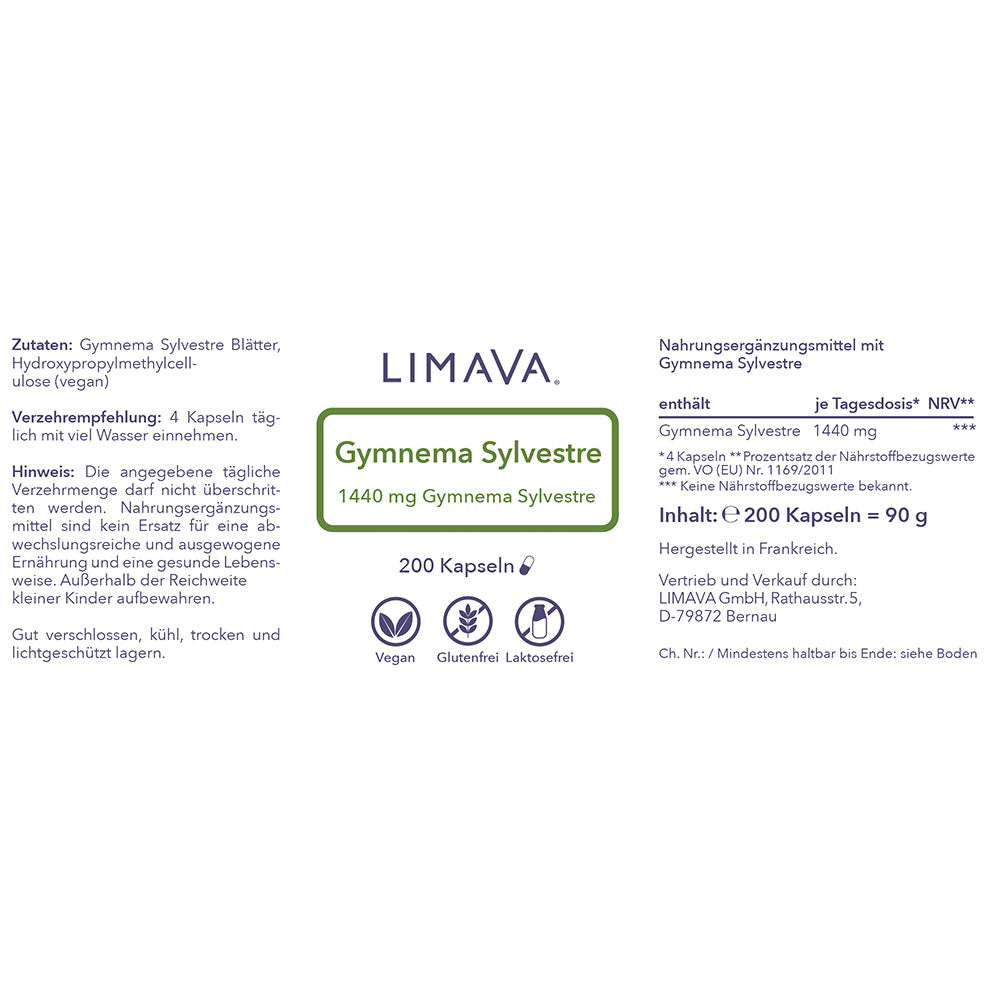 Gymnema Silvestre (200 Kapseln)