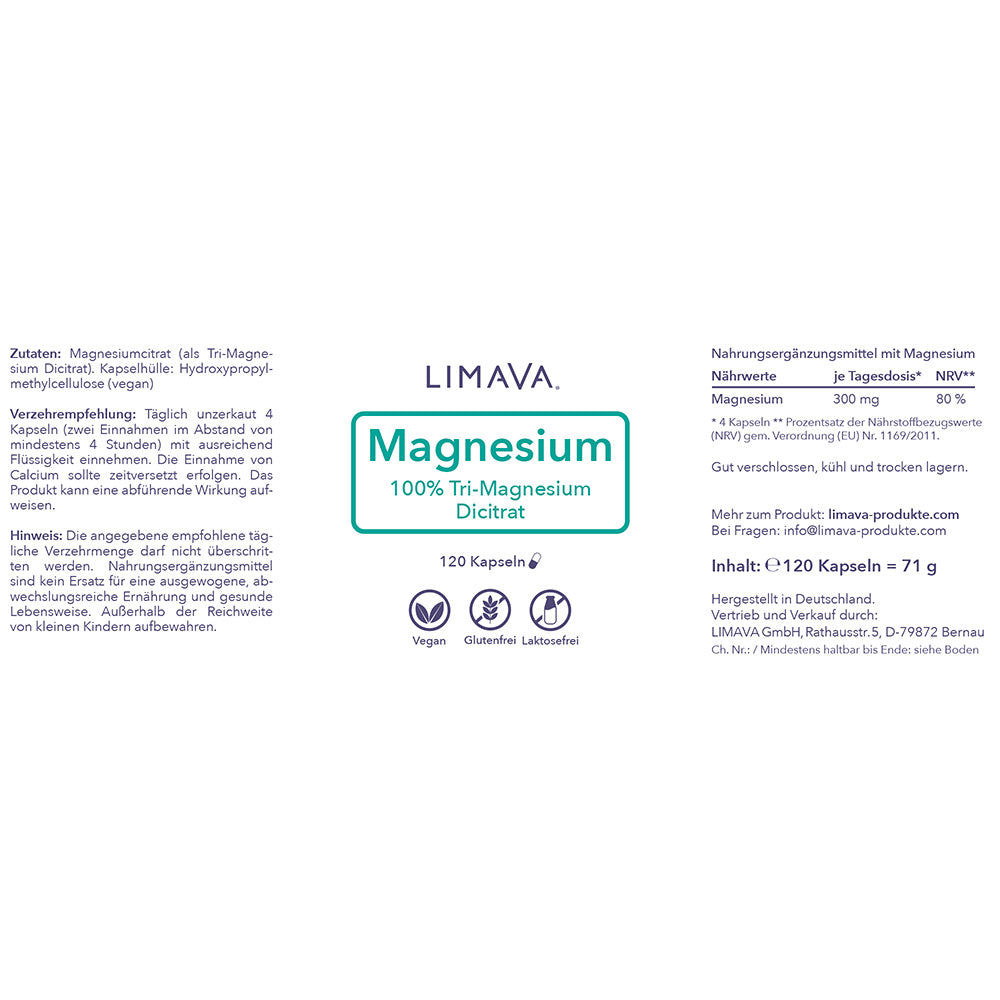 Magnesium (120 Kapseln)