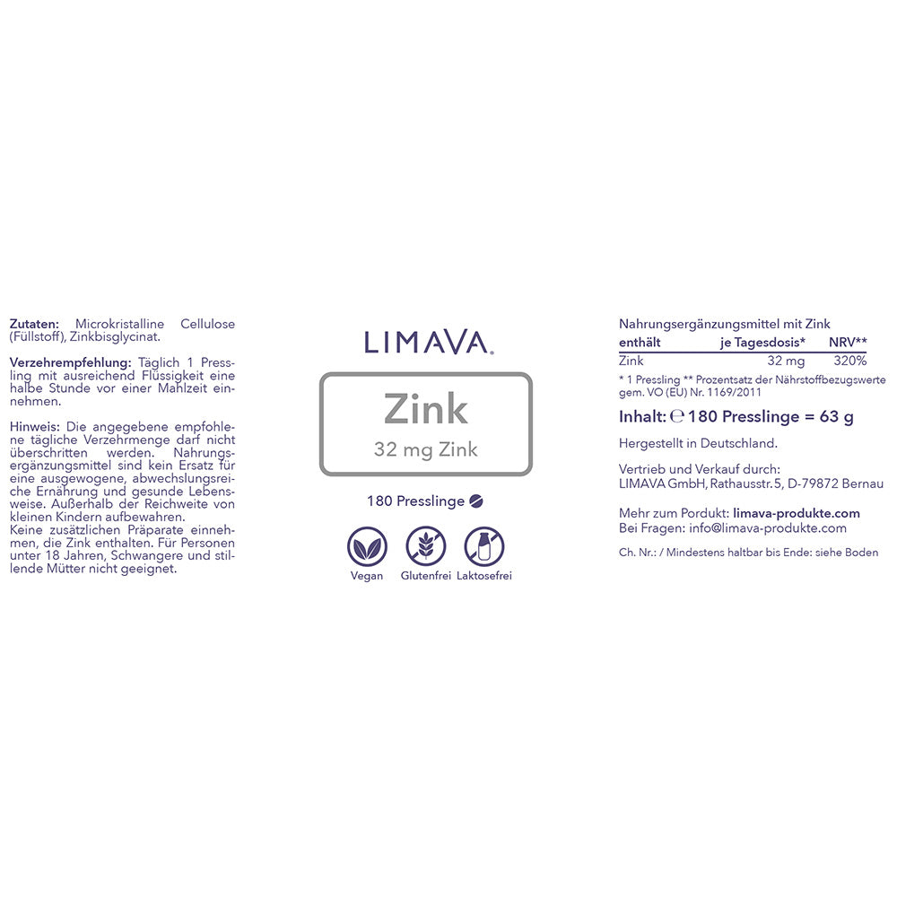 Zink (180 Presslinge)